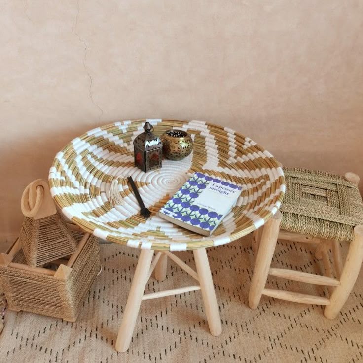 Tazrziteeclat - Plateau tressé bicolore